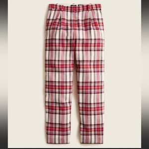 J crew Nello Gori 2p Italian wool blend tartan pants-lined, CHRISTMAS PARTY!
